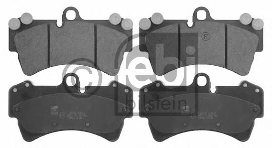 Klocki hamulcowe przednie tarczowe 95535193914 Porsche