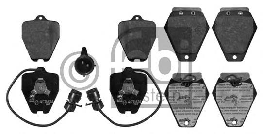 Klocki hamulcowe przednie tarczowe Febi 16762 cena, od 44,10 USD