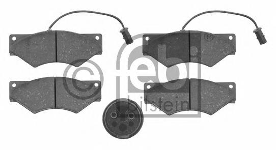 Do koszyka 1906183 Iveco Klocki hamulcowe przednie tarczowe