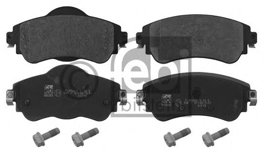 Klocki hamulcowe przednie tarczowe 00004254A9 Peugeot/Citroen