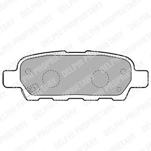 Okładziny (klocki) do hamulców tarczowych tylne Delphi LP1807 cena, od 22,02 USD