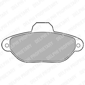 Klocki hamulcowe przednie tarczowe 2612846 Ford