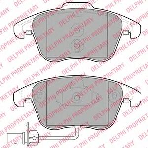 LP2107 Delphi Klocki hamulcowe przednie tarczowe