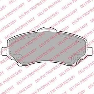 LP2143 Delphi Klocki hamulcowe przednie tarczowe