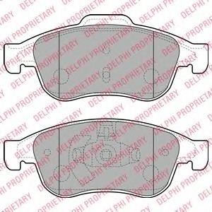 Klocki hamulcowe przednie tarczowe Delphi LP2152 cena, od 26,50 USD