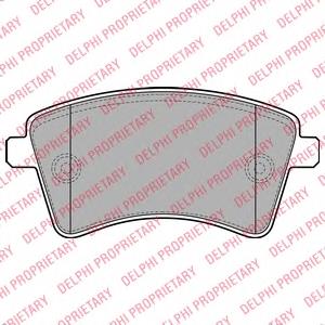 Klocki hamulcowe przednie tarczowe Delphi LP2078 cena, od 25,78 USD