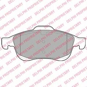 Klocki hamulcowe przednie tarczowe Delphi LP2101 cena, od 27,00 USD