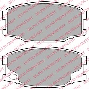 LP2073 Delphi Klocki hamulcowe przednie tarczowe