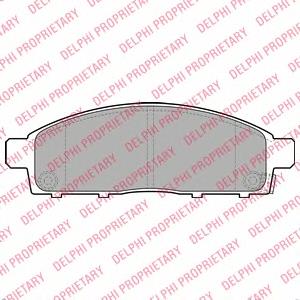 LP2074 Delphi Klocki hamulcowe przednie tarczowe