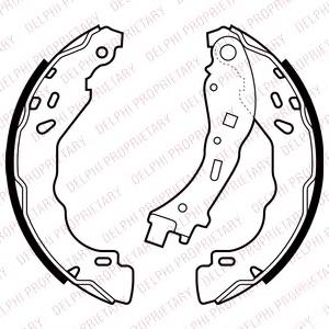 Do koszyka 1622818780 Peugeot/Citroen Klocki hamulcowe tylne bębnowe