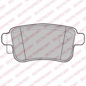 Okładziny (klocki) do hamulców tarczowych tylne Delphi LP2126 cena, od 19,99 USD
