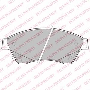 LP2171 Delphi Klocki hamulcowe przednie tarczowe