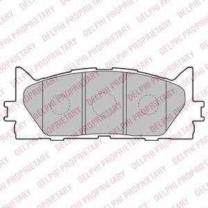 LP2169 Delphi Klocki hamulcowe przednie tarczowe