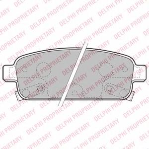 Okładziny (klocki) do hamulców tarczowych tylne Delphi LP2167 cena, od 20,22 USD