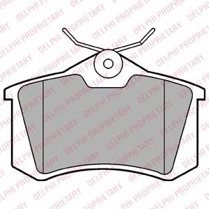 Okładziny (klocki) do hamulców tarczowych tylne 1617250180 Peugeot/Citroen