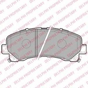 Klocki hamulcowe przednie tarczowe Delphi LP2229 cena, od 43,99 USD