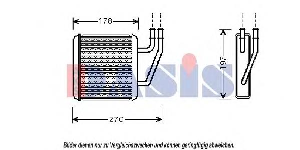 Chłodnica nagrzewnicy (ogrzewacza) 7M3819030 VAG