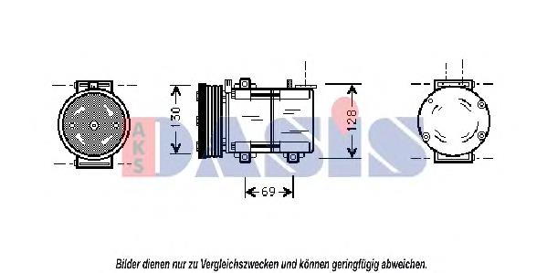 Sprężarka klimatyzacji YL8H19D629EB Ford
