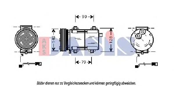 Sprężarka klimatyzacji Ford 96FW19D629BA cena, od 59,59 USD