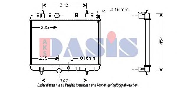 Chłodnica silnika Mercedes A2105001203
