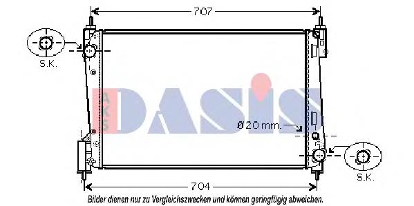 Do koszyka 871360500 Opel Chłodnica silnika