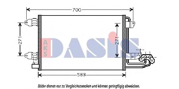 Chłodnica nagrzewnicy (ogrzewacza) VAG 8FH351315781