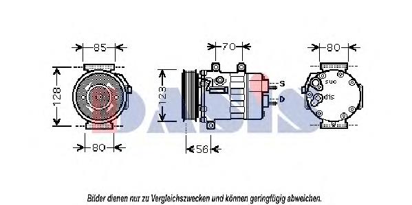 Sprężarka klimatyzacji 9800854280 Peugeot/Citroen
