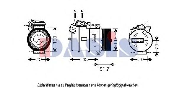 Sprężarka klimatyzacji 1986AD1064 Bosch