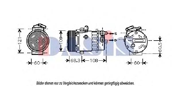 Sprężarka klimatyzacji 6854081 Opel