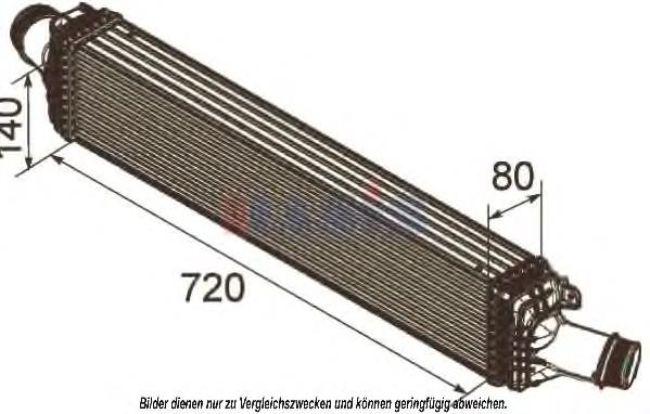 Do koszyka DAA019TT Thermotec Chłodnica intercoolera