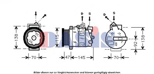 Sprężarka klimatyzacji Mercedes 0012300111 cena, od 615,89 USD