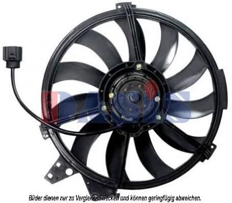 Do koszyka 8Z0959455C VAG Wentylator elektryczny układu chłodzenia kompletny (silnik+wirnik)