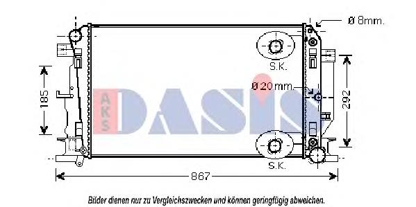 Chłodnica silnika A9065000302 Mercedes
