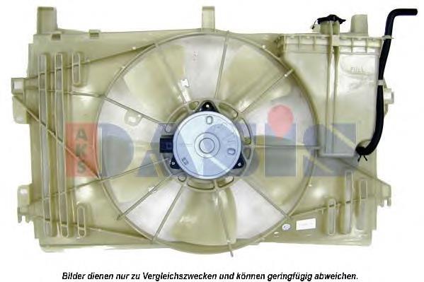 Dyfuzor chłodnicy, w komplecie z silnikiem i wirnikiem 163630D040 Toyota