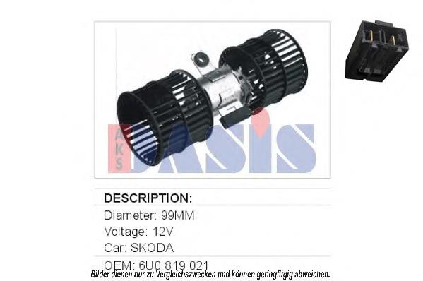 Silniczek wentylatora nagrzewnicy (ogrzewacza wnętrza) Mahle Original AB14000S cena, od 48,11 USD