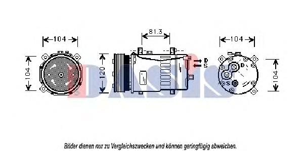 Sprężarka klimatyzacji Nissens 89117 cena, od 88,50 USD