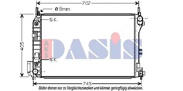 Chłodnica silnika Opel 1300274 cena, od 108,64 USD