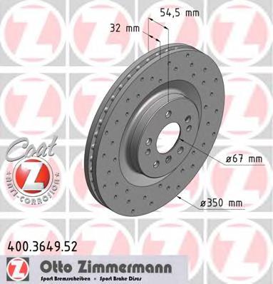 Tarcza hamulcowa przednia A164421141290 Mercedes