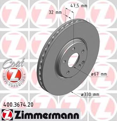 Tarcza hamulcowa przednia A2114211112 Mercedes