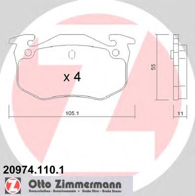 Klocki hamulcowe Citroen ZX