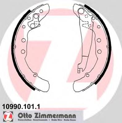 Klocki hamulcowe tylne bębnowe Zimmermann 109901011 cena, od 27,69 USD