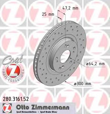 Tarcza hamulcowa przednia 45251S6MA10 Honda