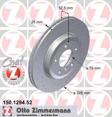 150129452 Zimmermann tarcza hamulcowa przednia