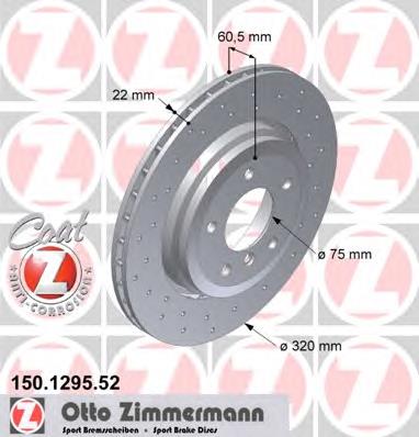 150129552 Zimmermann tarcza hamulcowa tylna