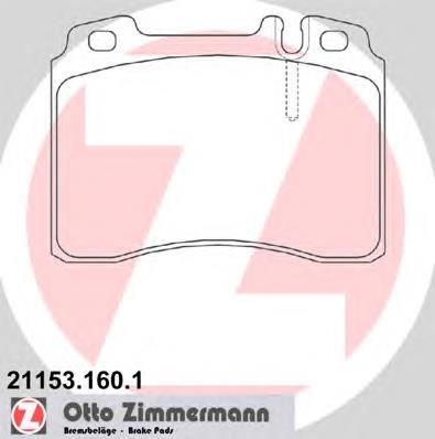 A0024203720 Mercedes Klocki hamulcowe przednie tarczowe