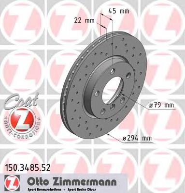 Tarcza hamulcowa przednia BMW 34119804828