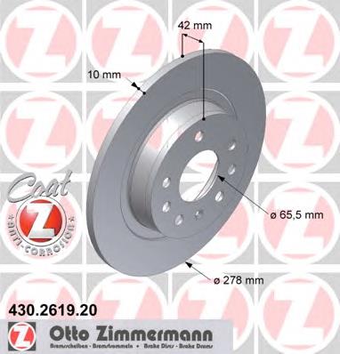 Tarcza hamulcowa tylna Opel 93184247 cena, od 31,86 USD