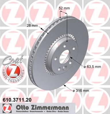 307690610 Volvo Tarcza hamulcowa przednia