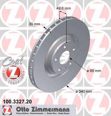 Do koszyka 8J0615301G VAG Tarcza hamulcowa przednia