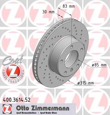 4634210012 Mercedes Tarcza hamulcowa przednia